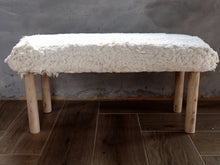 Load image into Gallery viewer, Handloom Bench- White